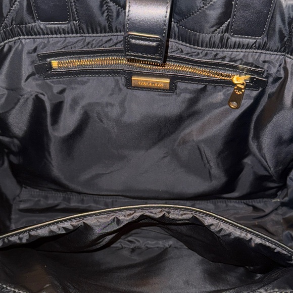 Tory Burch Black Quilted Tote - Picture 4 of 6